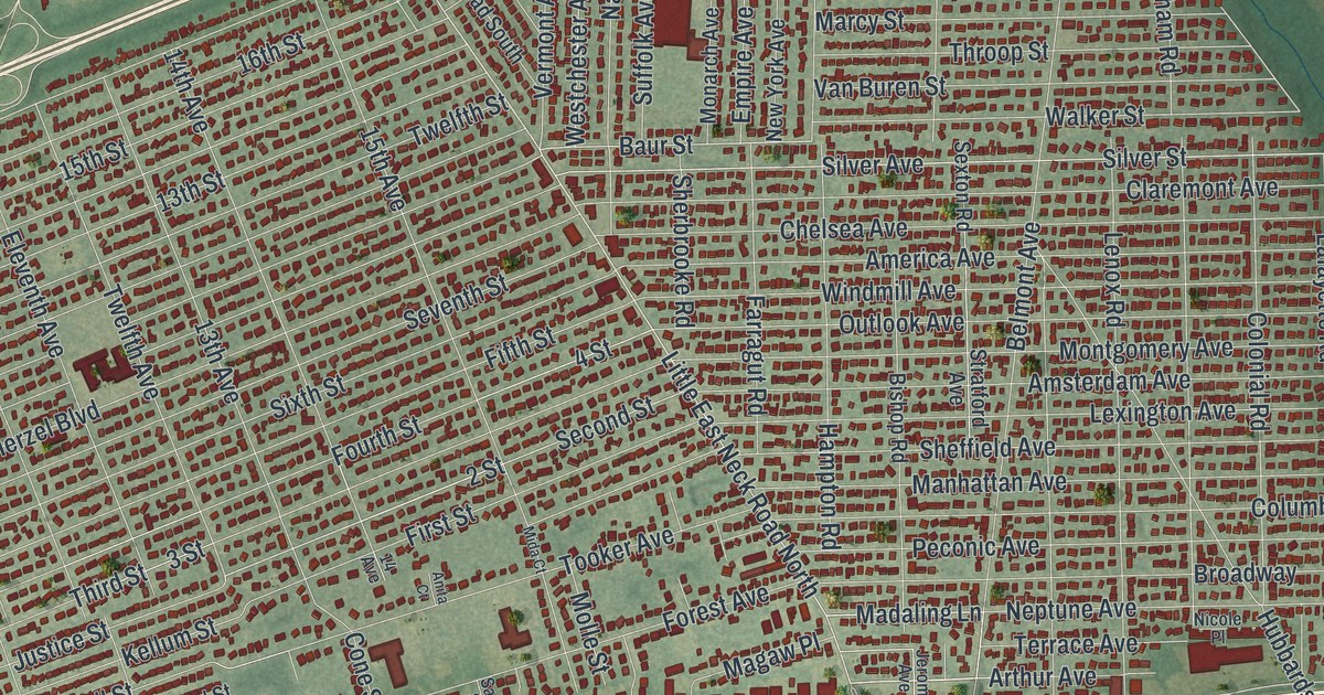 Map of West Babylon, New York