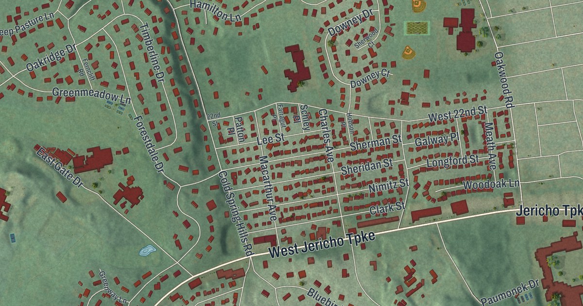 Map of West Hills, New York