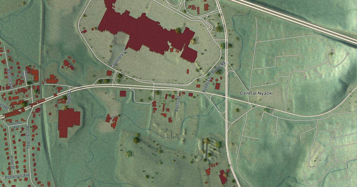 Map of West Nyack, New York