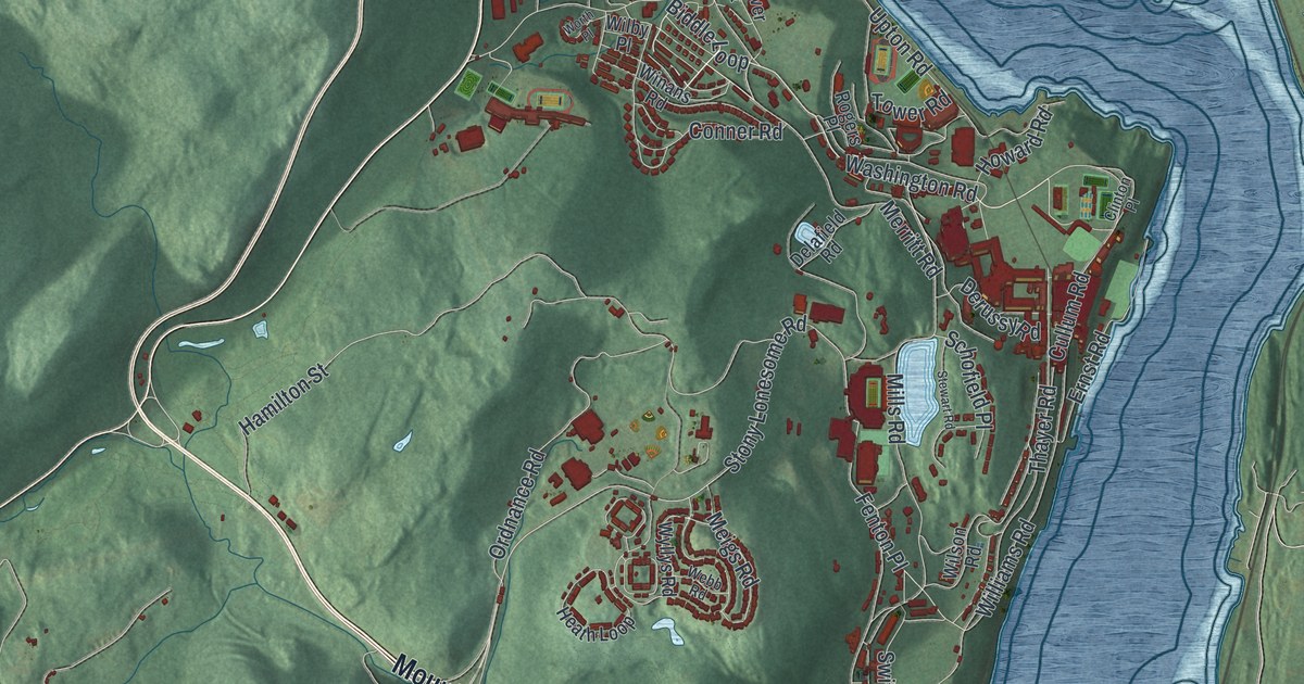 Map of West Point, New York