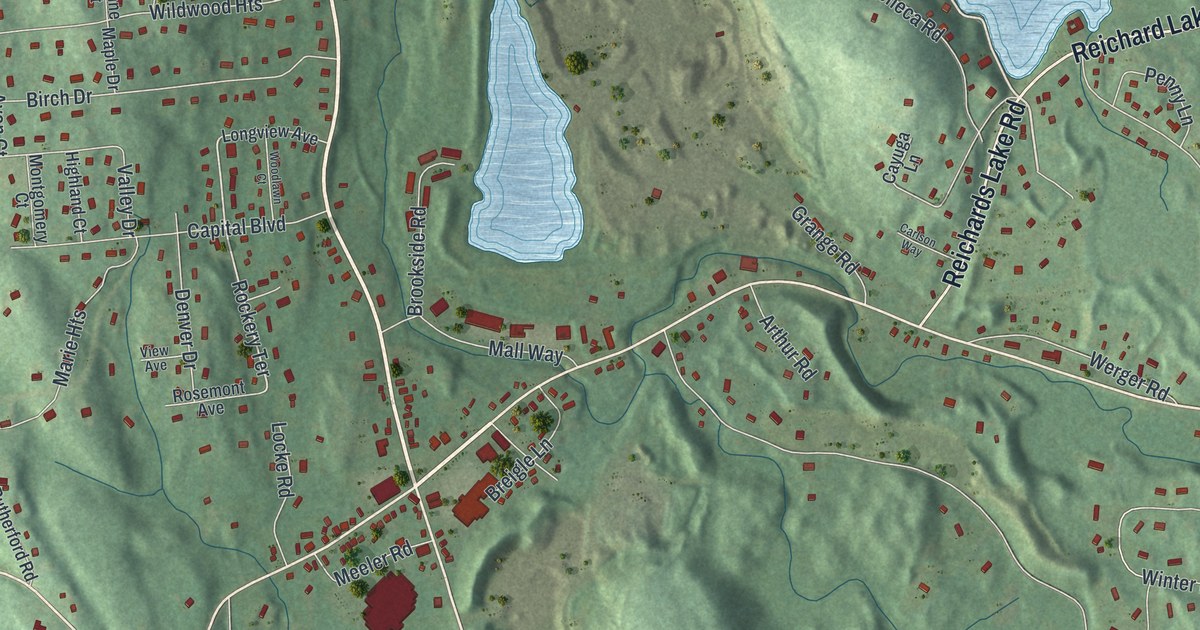 Map of West Sand Lake, New York