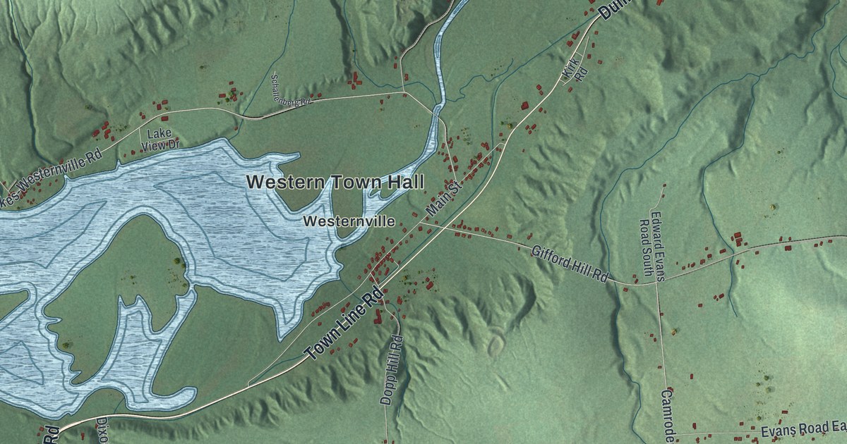 Map of Western, New York