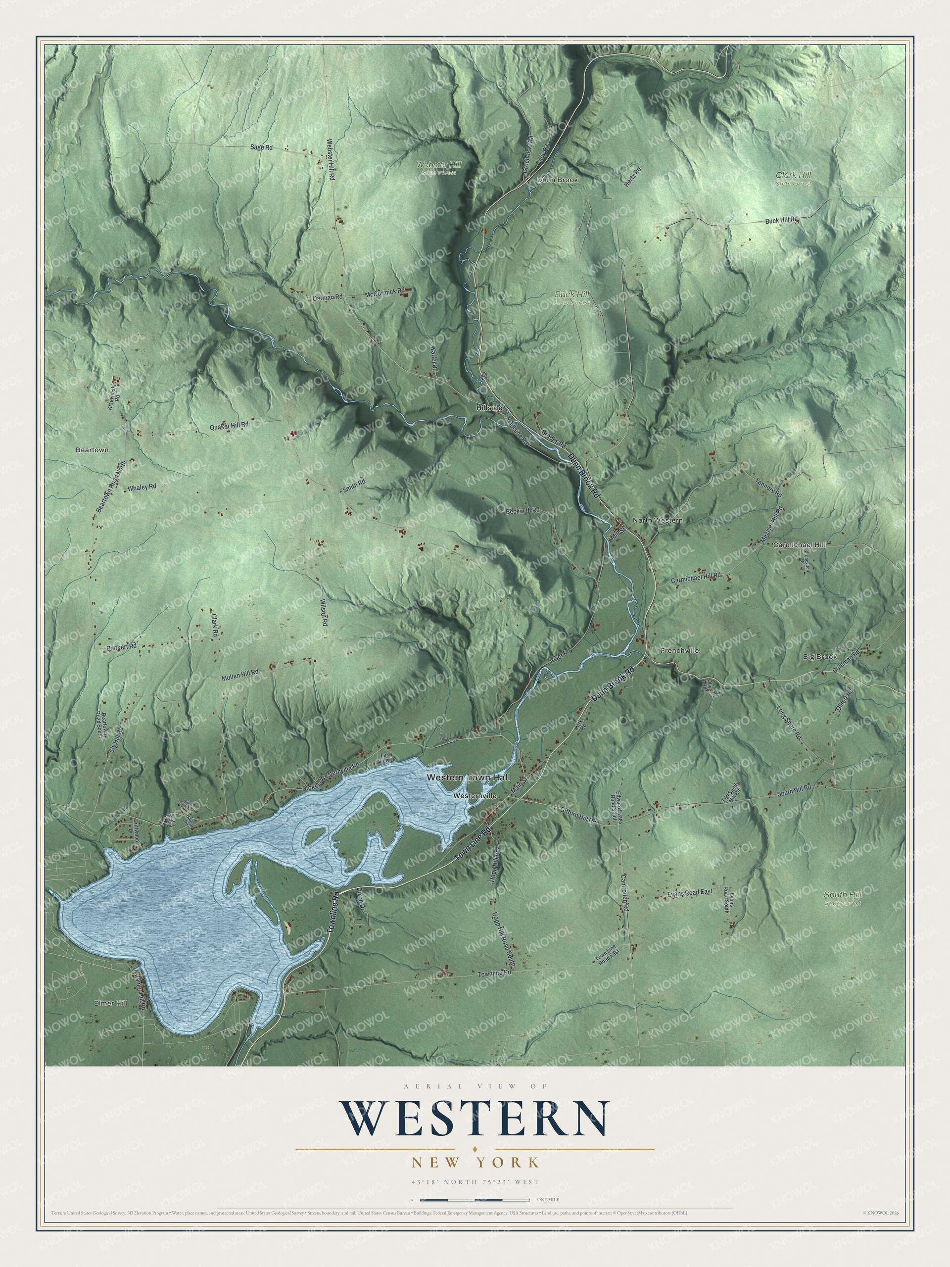 Watermarked full-map preview of Western, New York