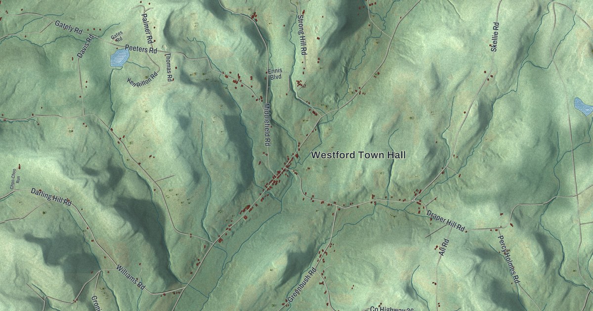 Map of Westford, New York