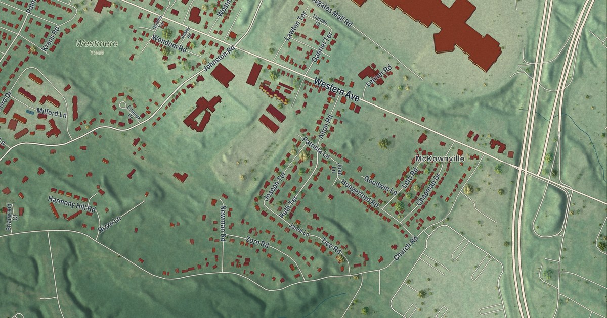 Map of Westmere, New York