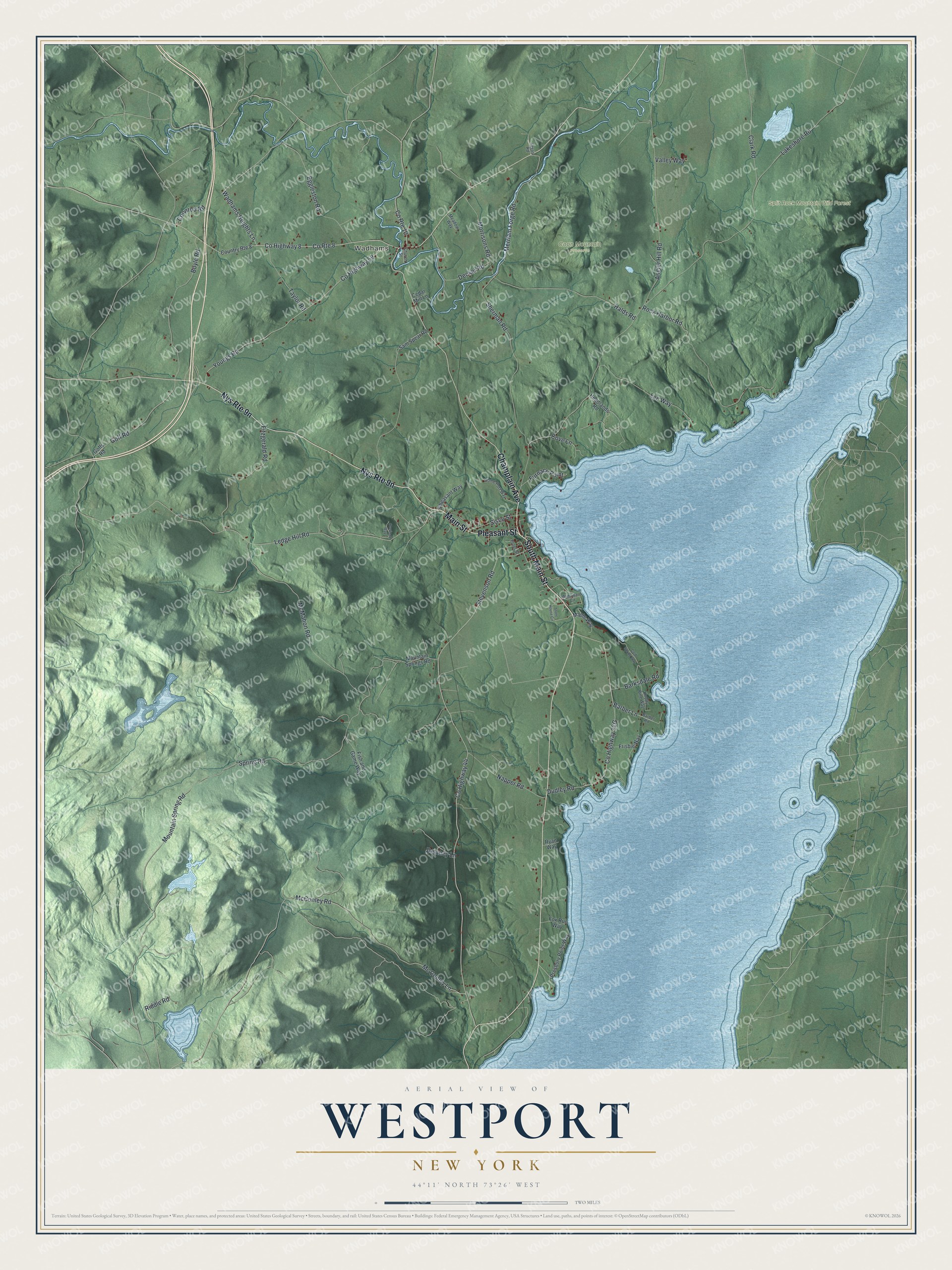 Watermarked full-map preview of Westport, New York