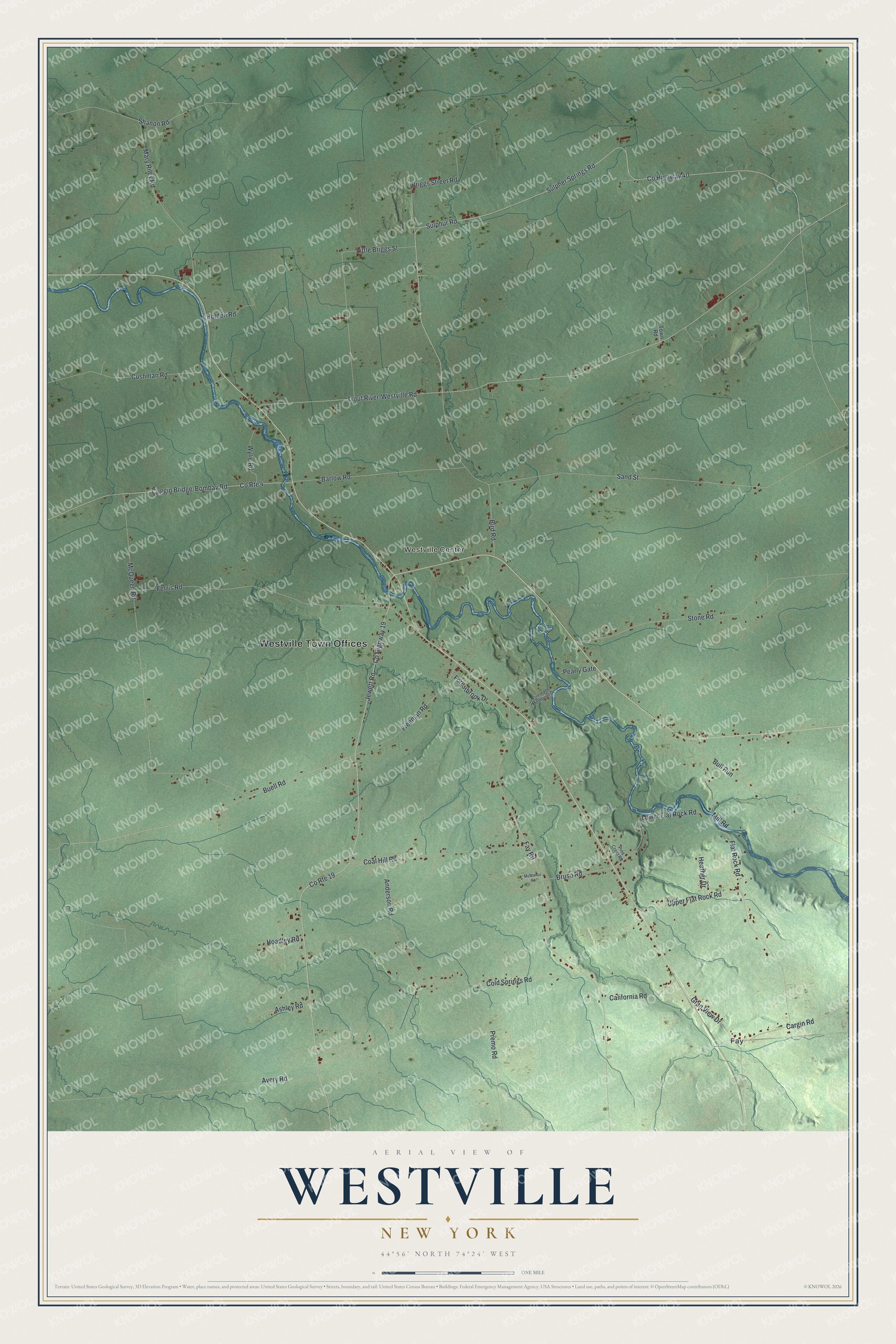 Watermarked full-map preview of Westville, New York
