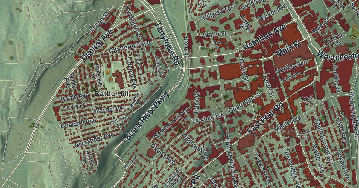 Map of White Plains, New York