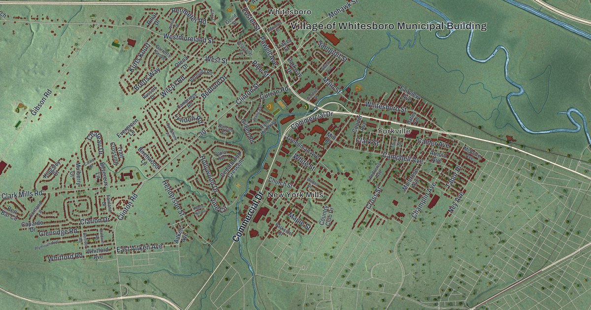 Map of Whitestown, New York