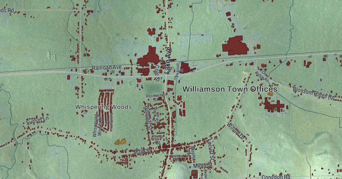 Map of Williamson, New York