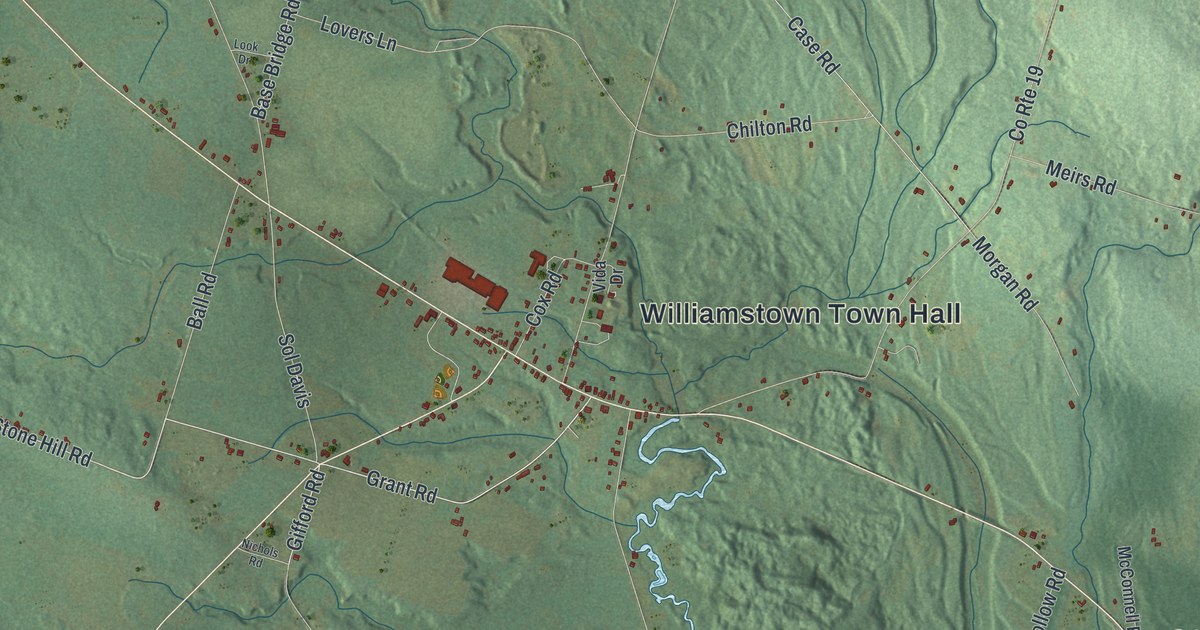 Map of Williamstown, New York