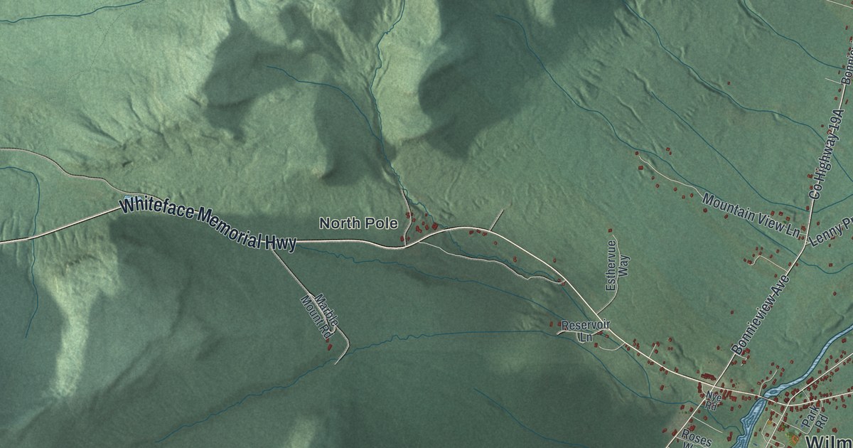Map of Wilmington, New York