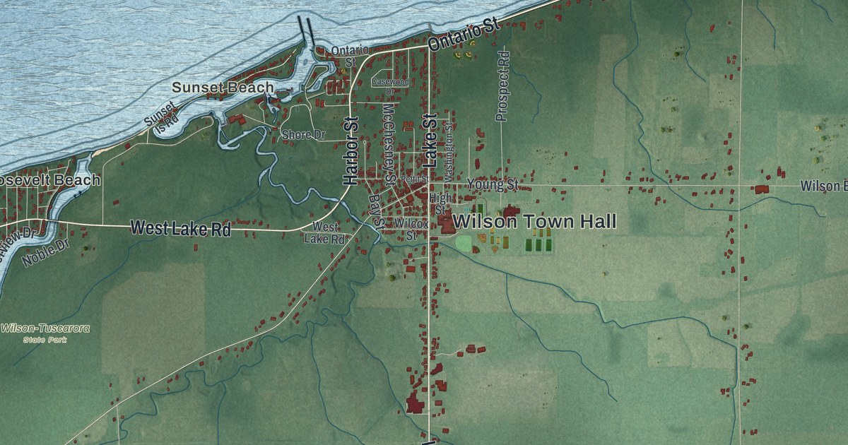 Map of Wilson, New York