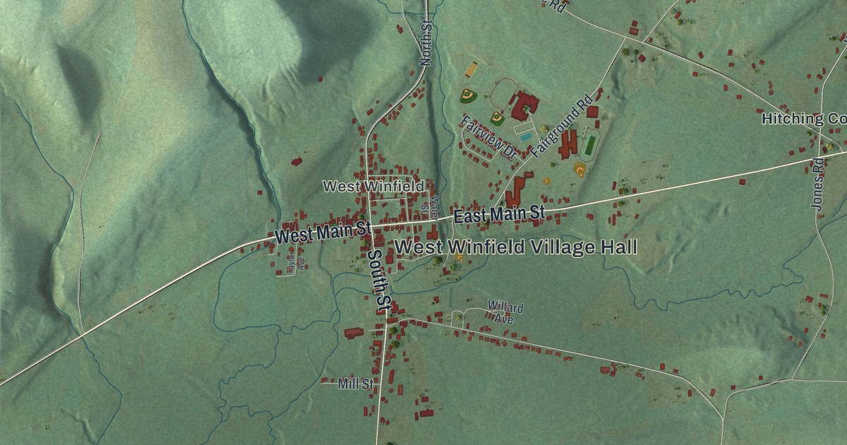 Map of Winfield, New York