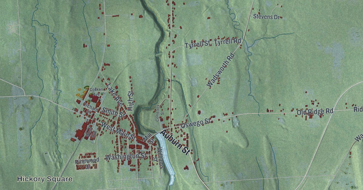 Map of Wolcott, New York