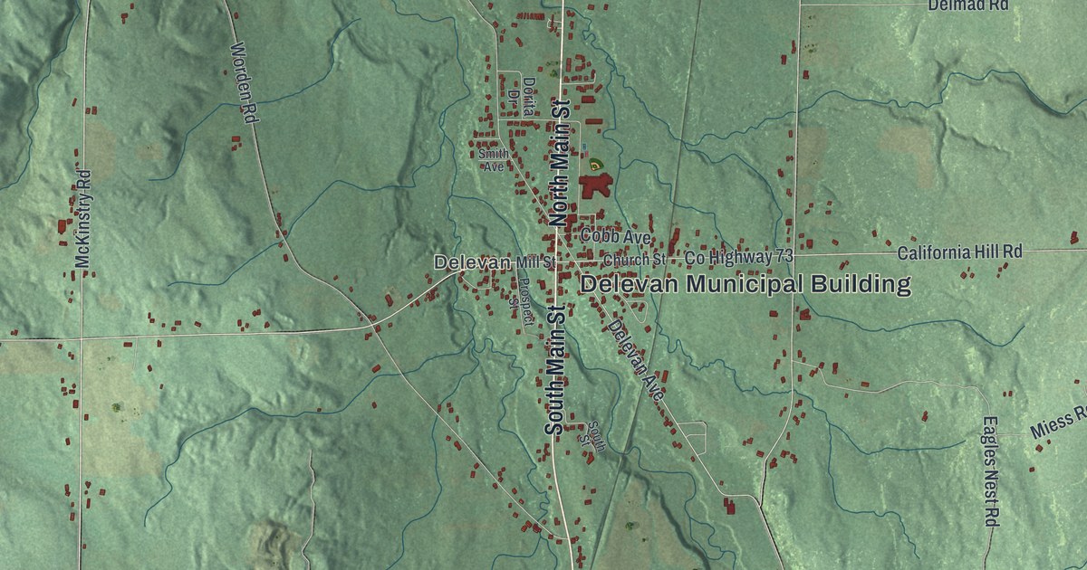 Map of Yorkshire, New York