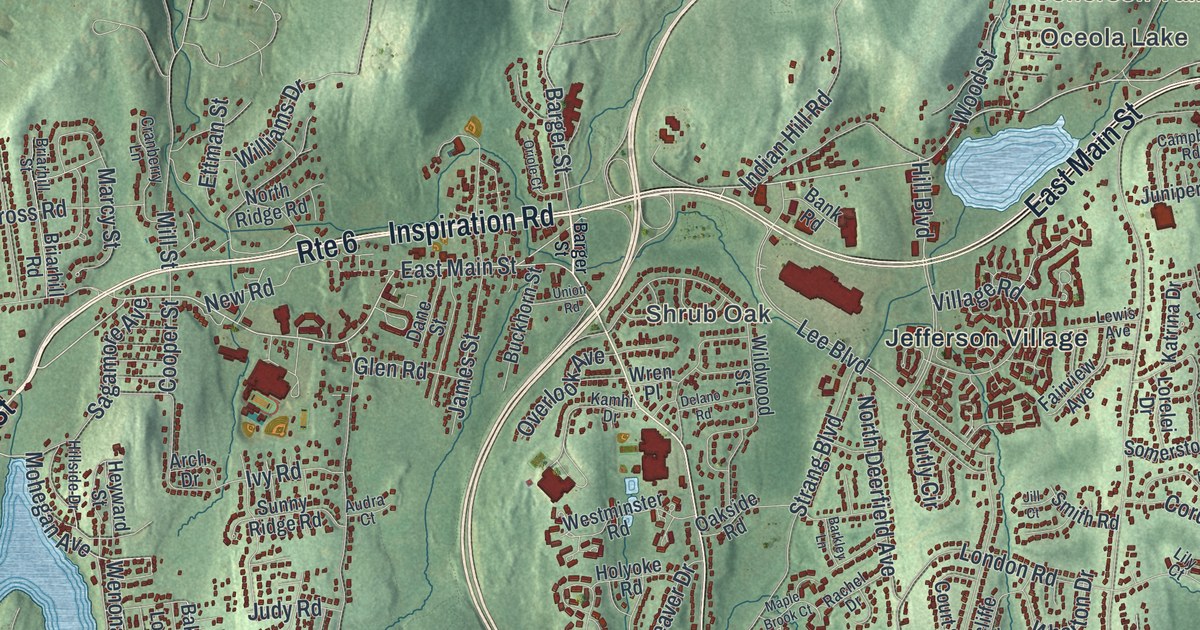 Map of Yorktown, New York