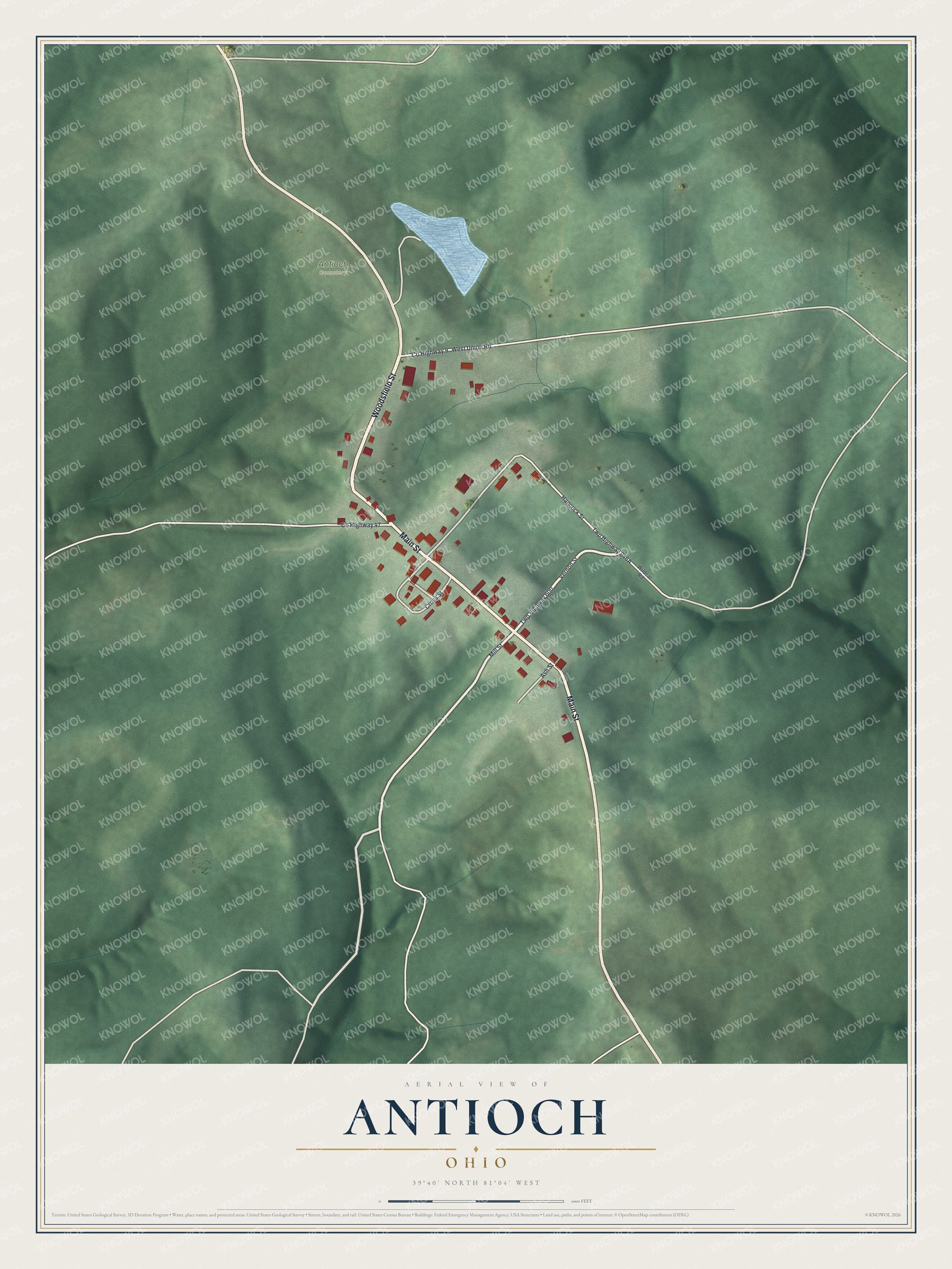 Watermarked full-map preview of Antioch, Ohio
