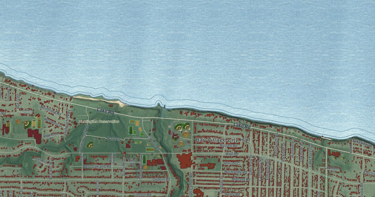 Map of Bay Village, Ohio in 2026