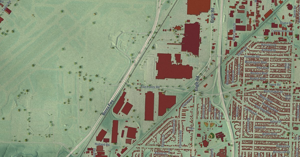 Map of Brook Park, Ohio in 2026