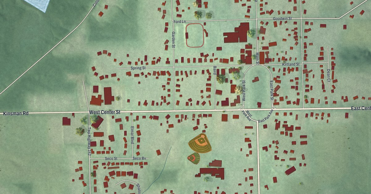 Map of Burton, Ohio in 2026