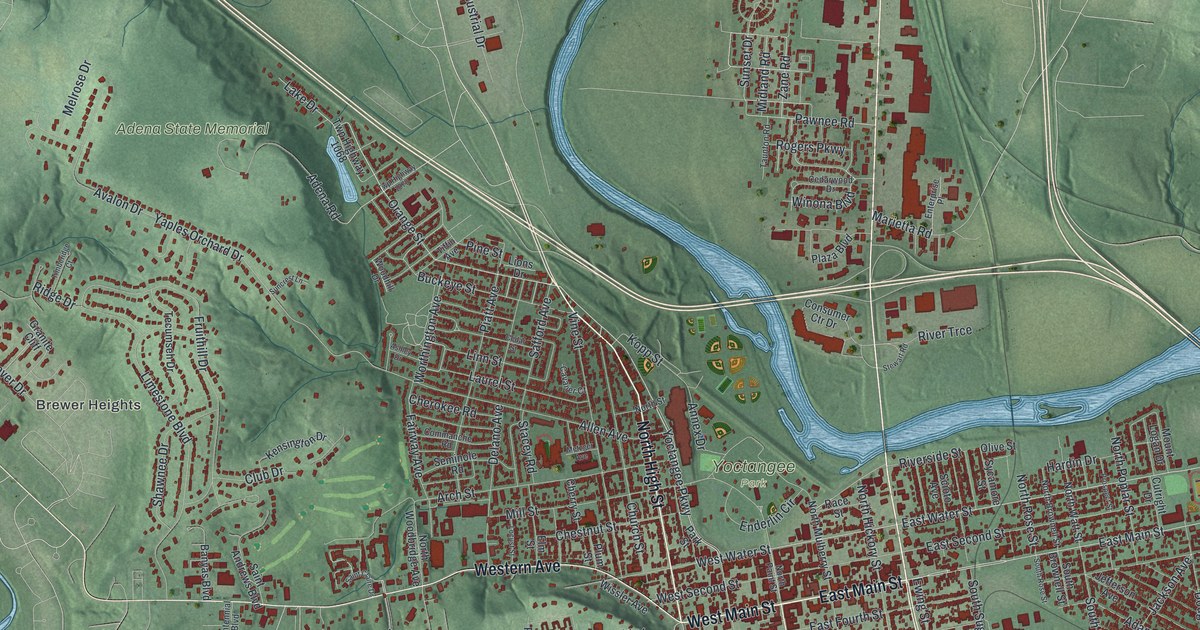 Map of Chillicothe, Ohio in 2026