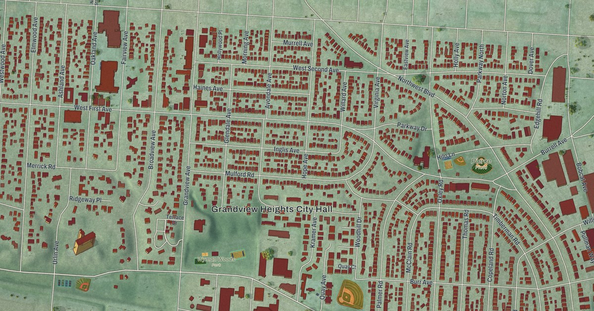 Map of Grandview Heights, Ohio in 2026