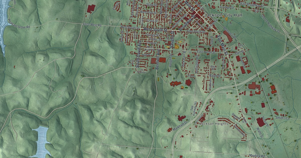Map of Jackson, Ohio in 2026