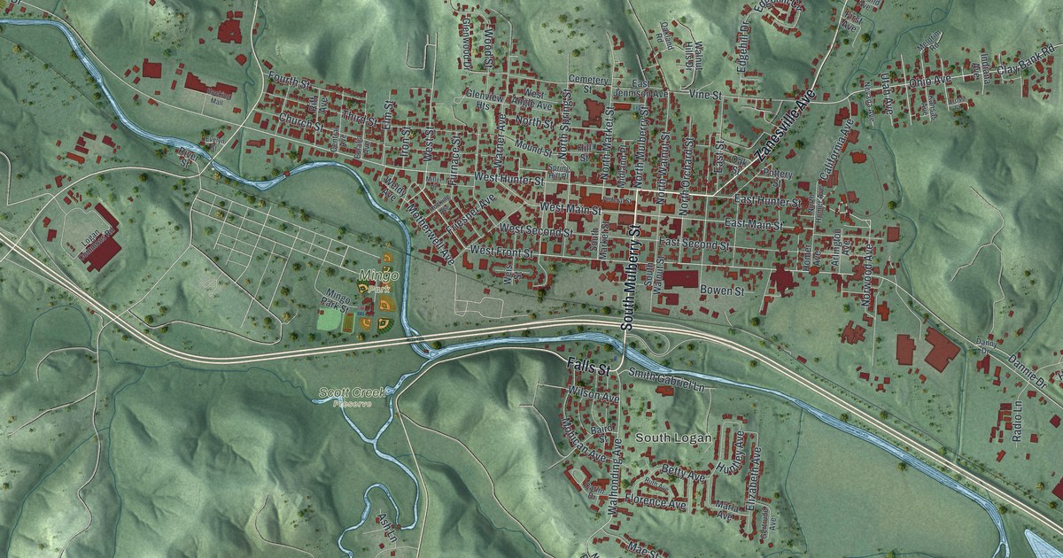 Map of Logan, Ohio in 2026