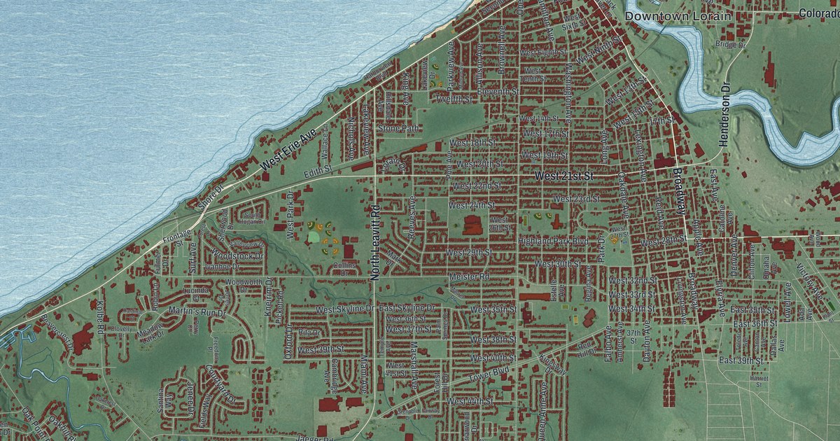 Map of Lorain, Ohio in 2026
