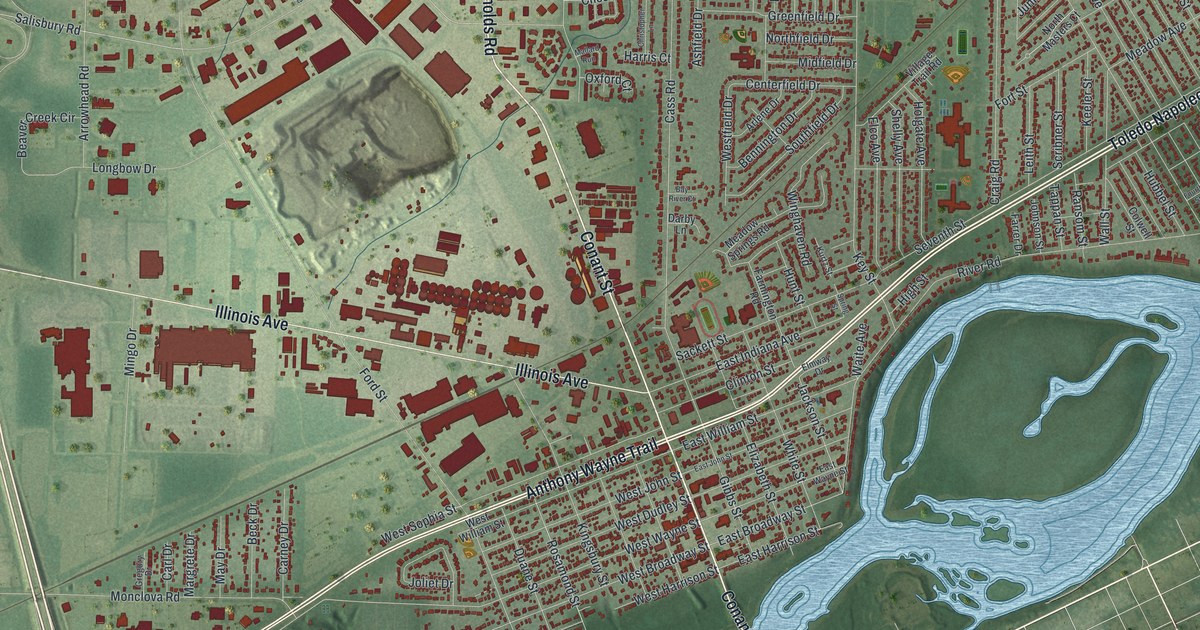 Map of Maumee, Ohio in 2026