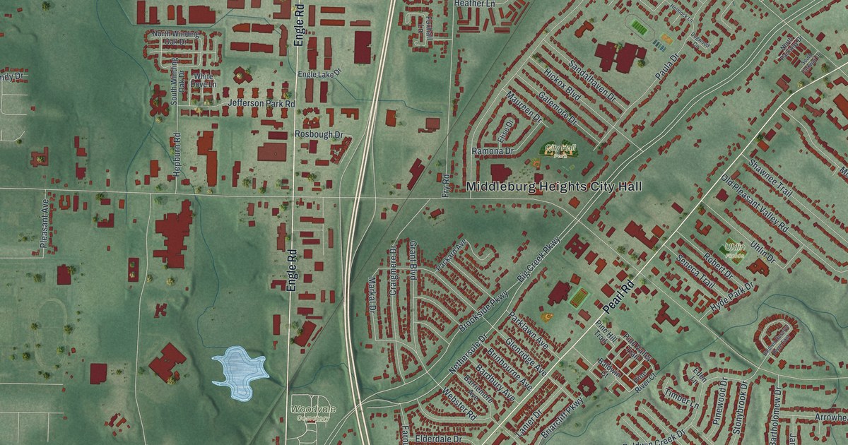 Map of Middleburg Heights, Ohio in 2026