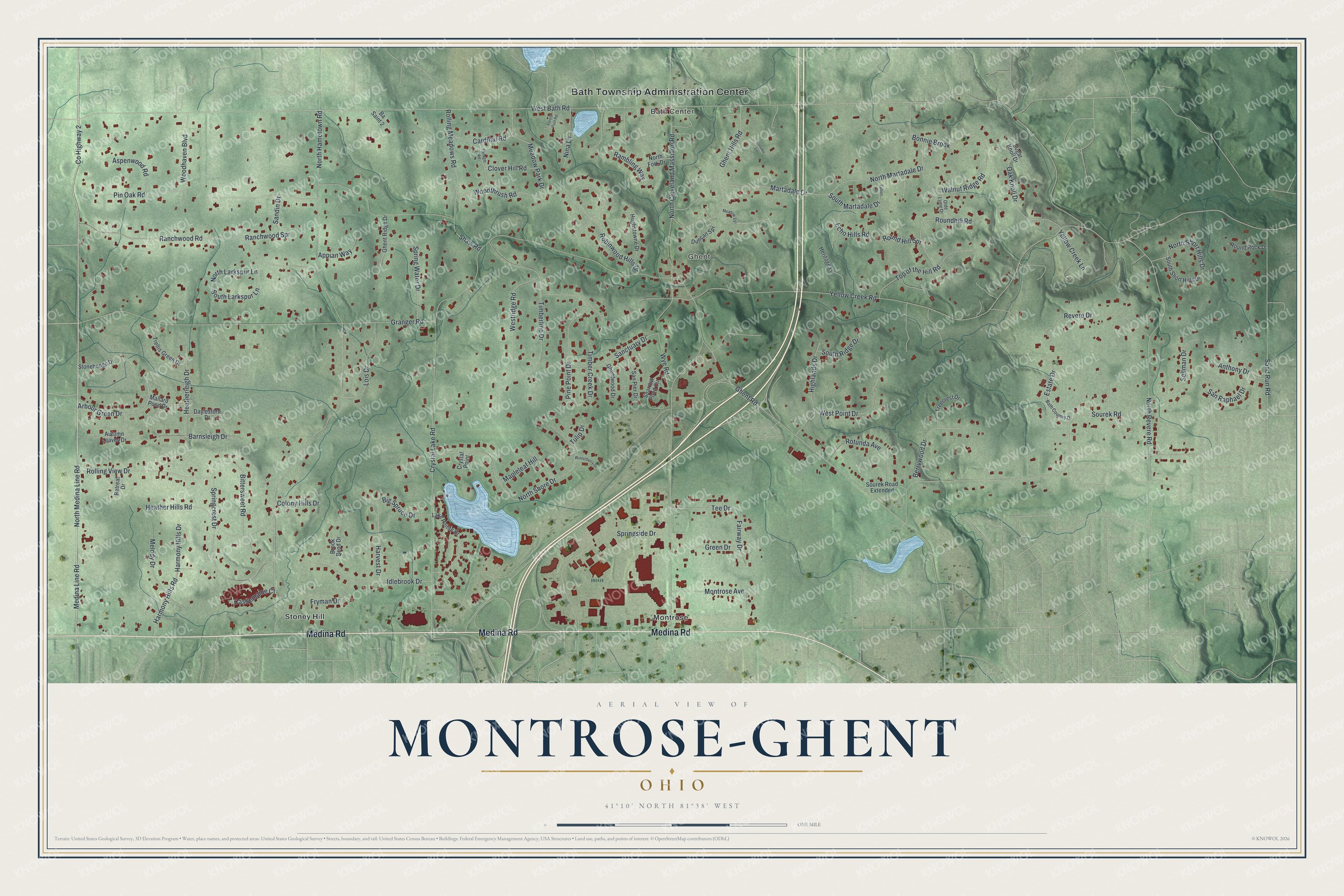 Watermarked full-map preview of Montrose-Ghent, Ohio