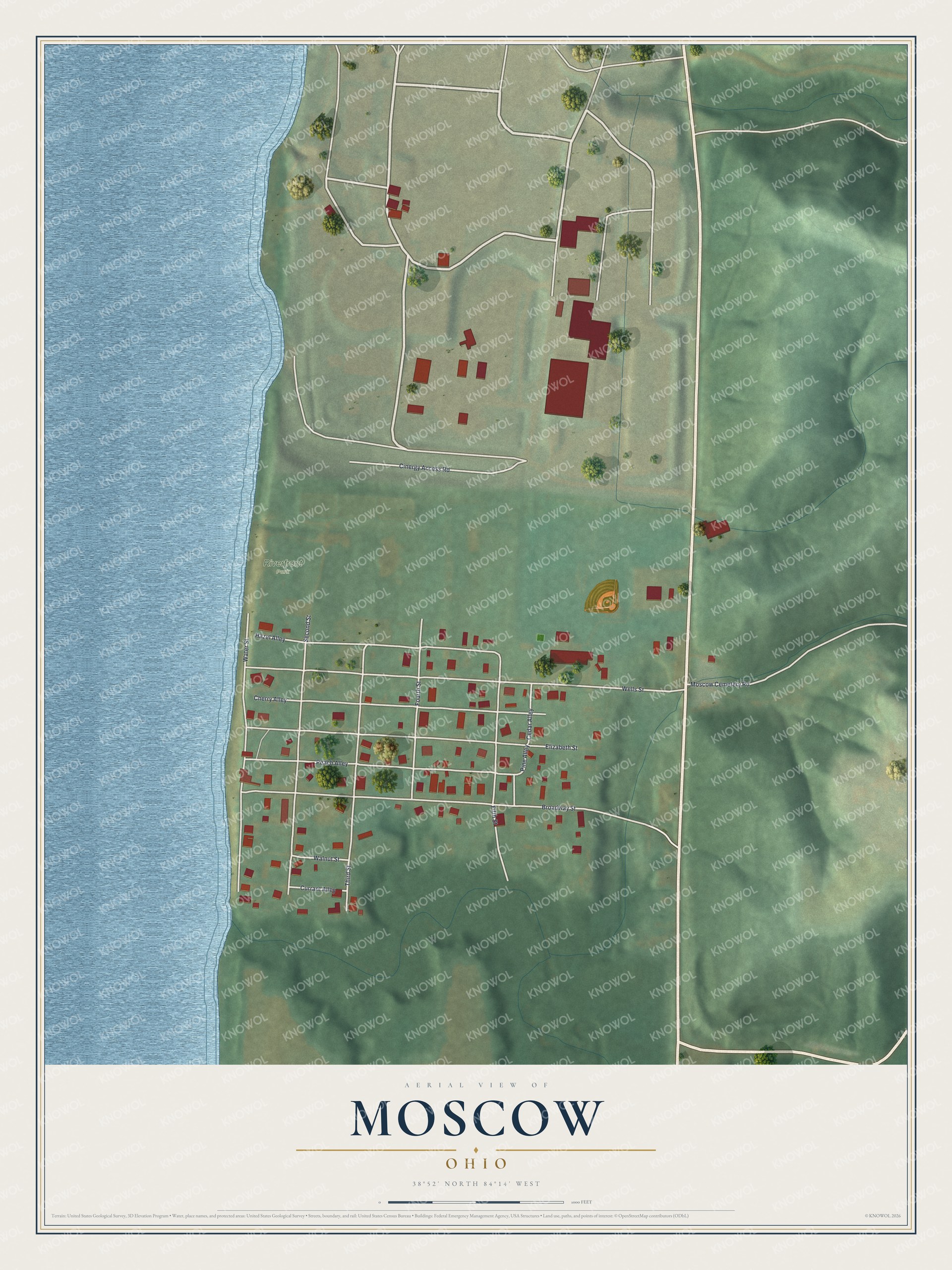 Watermarked full-map preview of Moscow, Ohio