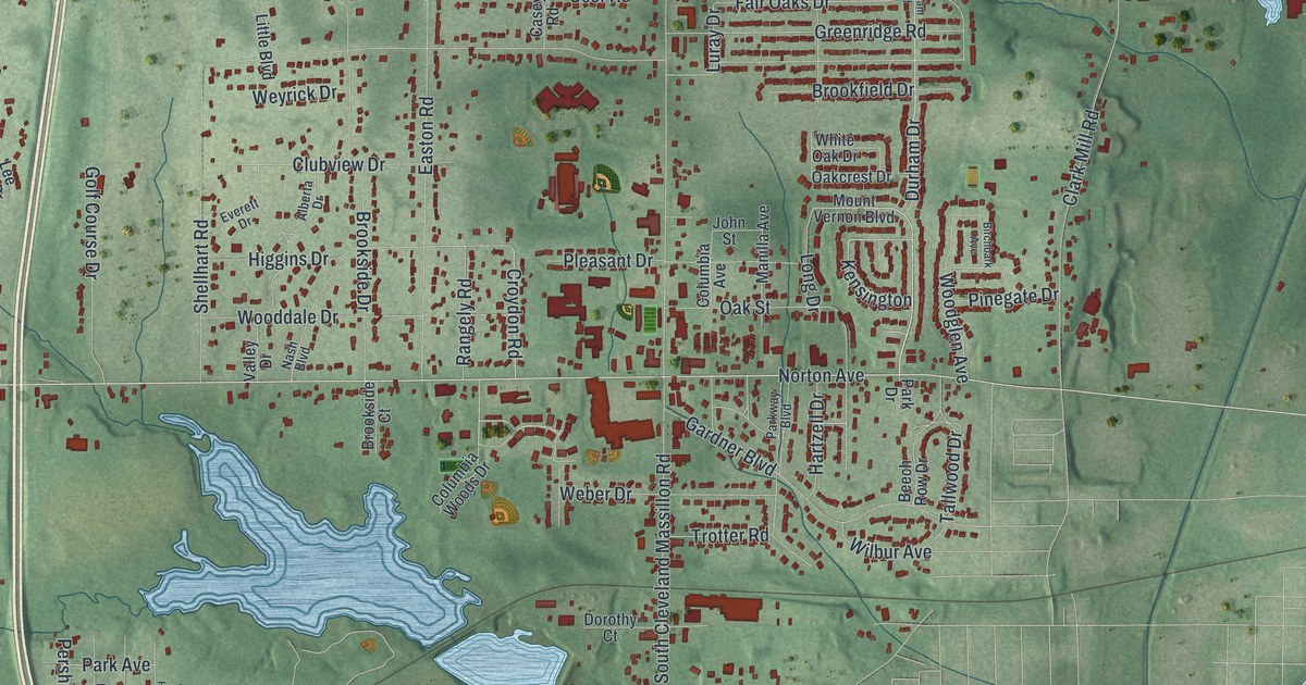 Map of Norton, Ohio in 2026