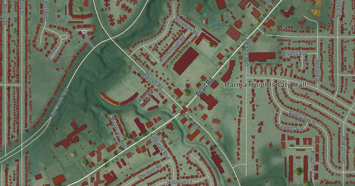 Map of Parma Heights, Ohio in 2026