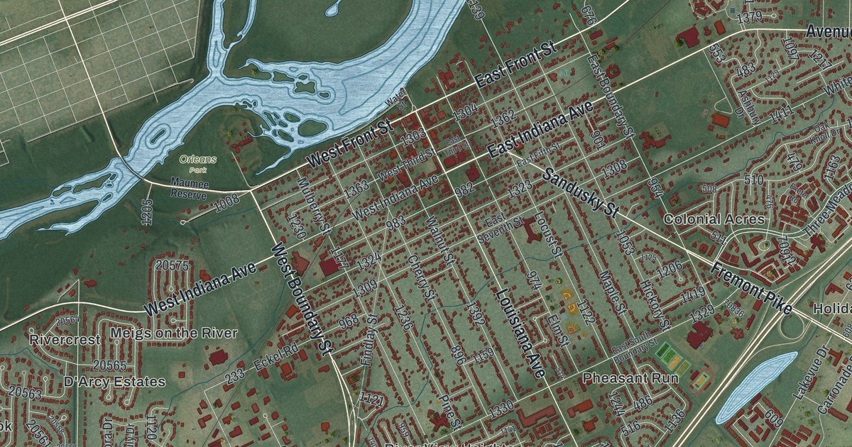 Map of Perrysburg, Ohio in 2026