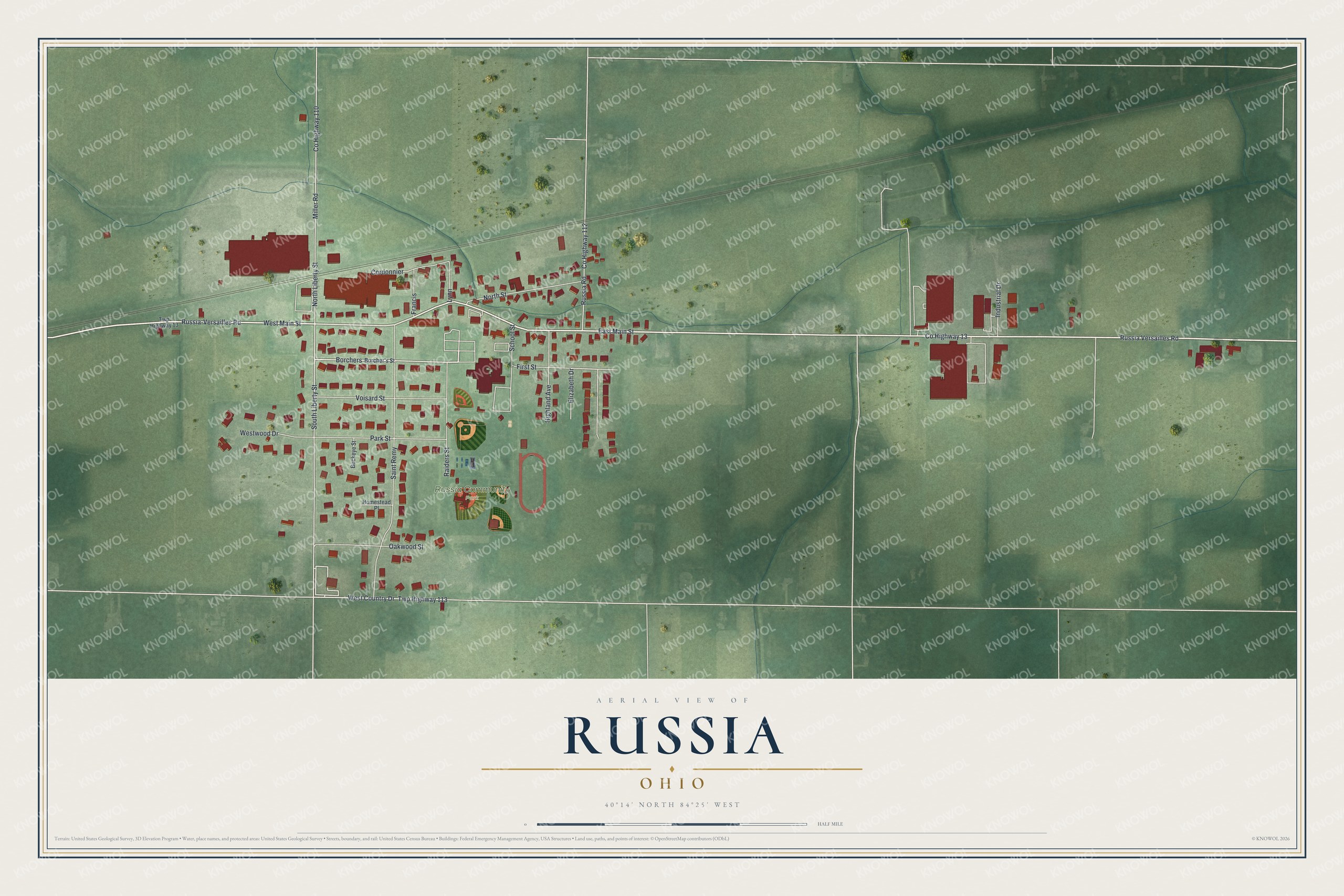 Watermarked full-map preview of Russia, Ohio