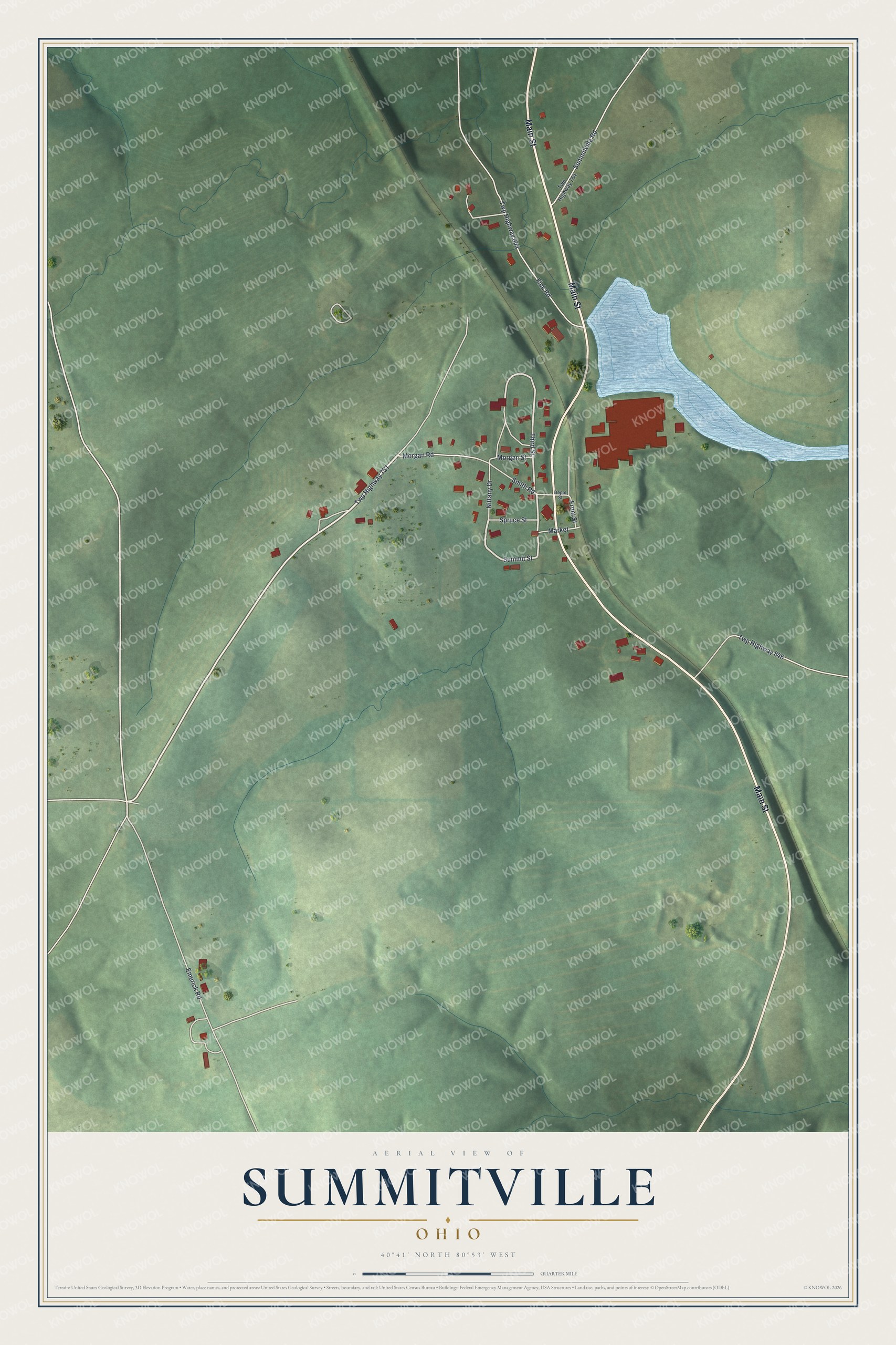 Watermarked full-map preview of Summitville, Ohio