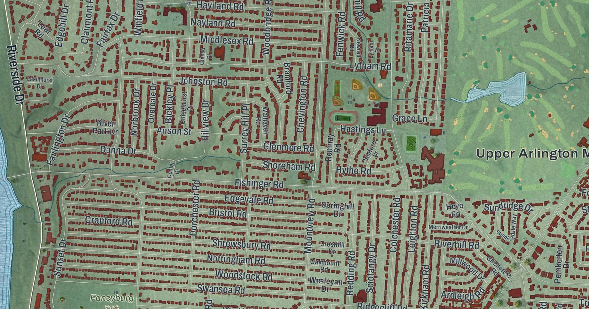 Map of Upper Arlington, Ohio in 2026