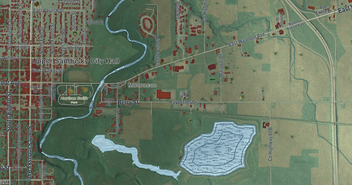 Map of Upper Sandusky, Ohio in 2026