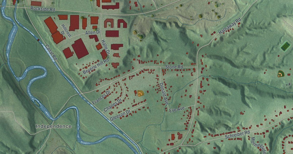 Map of Valley View, Ohio in 2026