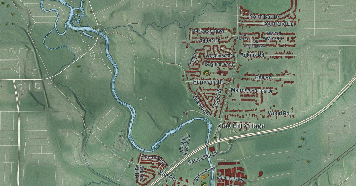 Map of Willoughby, Ohio in 2026
