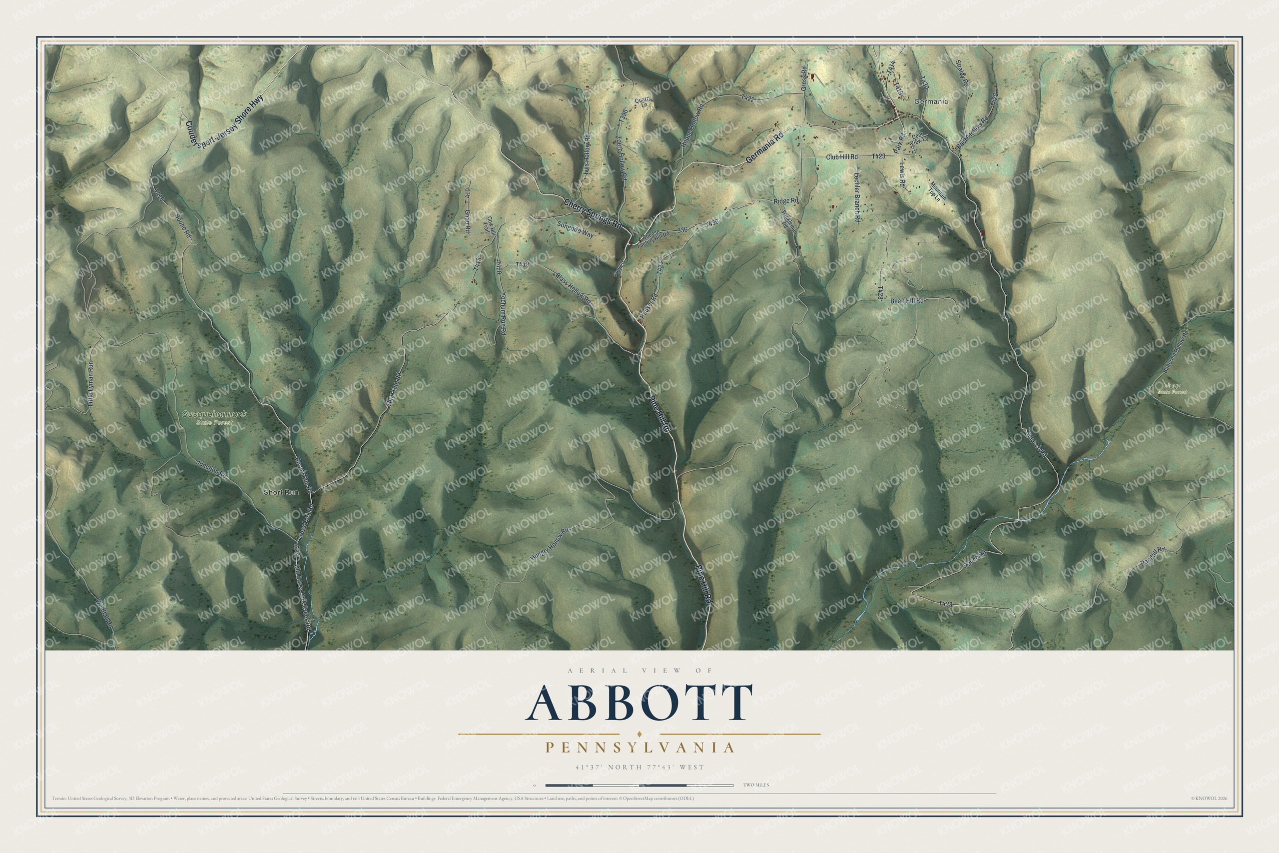 Watermarked full-map preview of Abbott, Pennsylvania