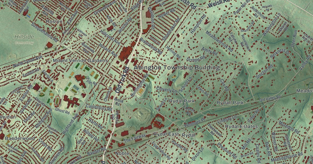 Map of Abington, Pennsylvania in 2026