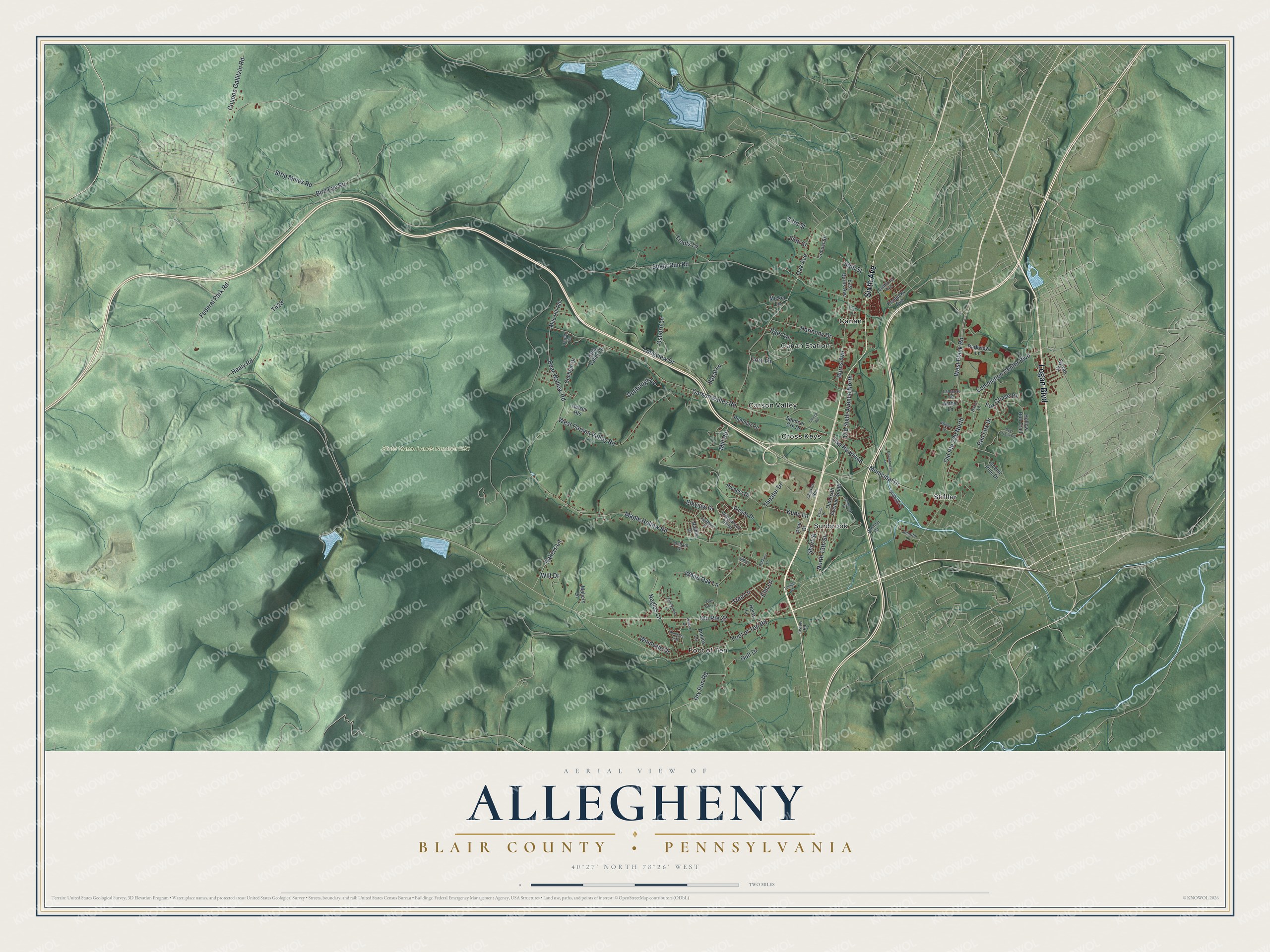 Watermarked full-map preview of Allegheny, Pennsylvania