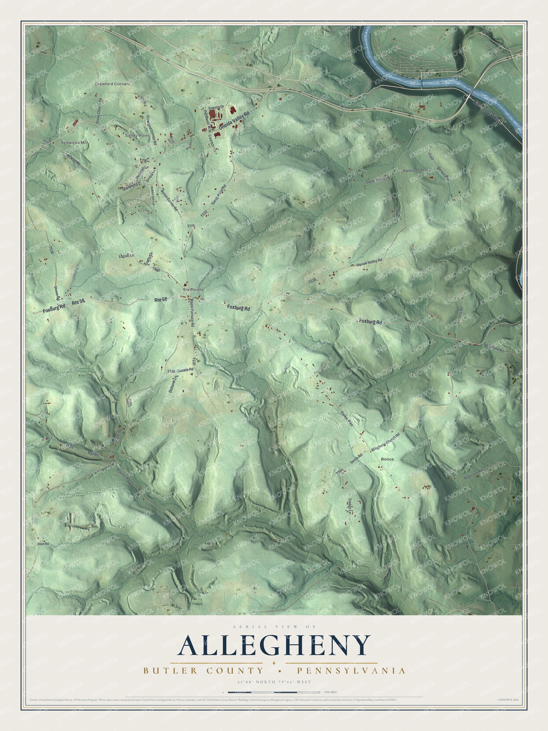 Watermarked full-map preview of Allegheny, Pennsylvania
