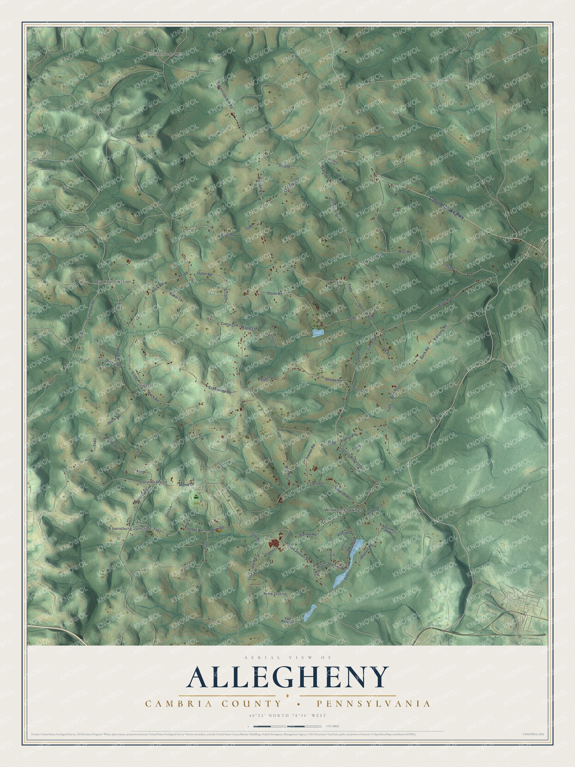 Watermarked full-map preview of Allegheny, Pennsylvania