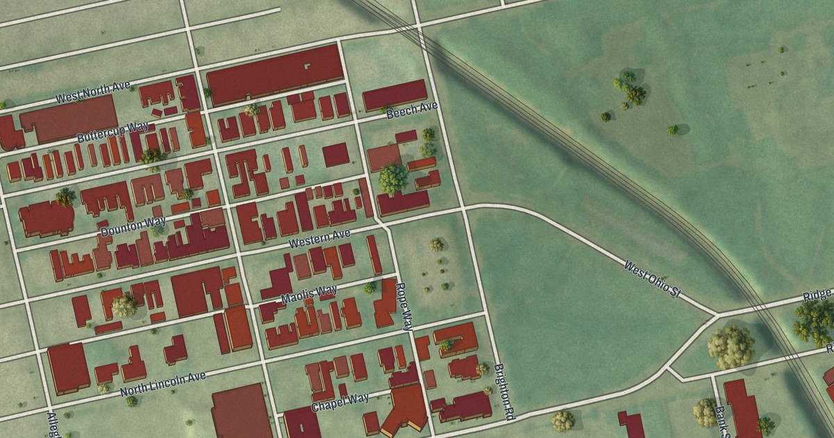 Map of Allegheny West, Pennsylvania in 2026