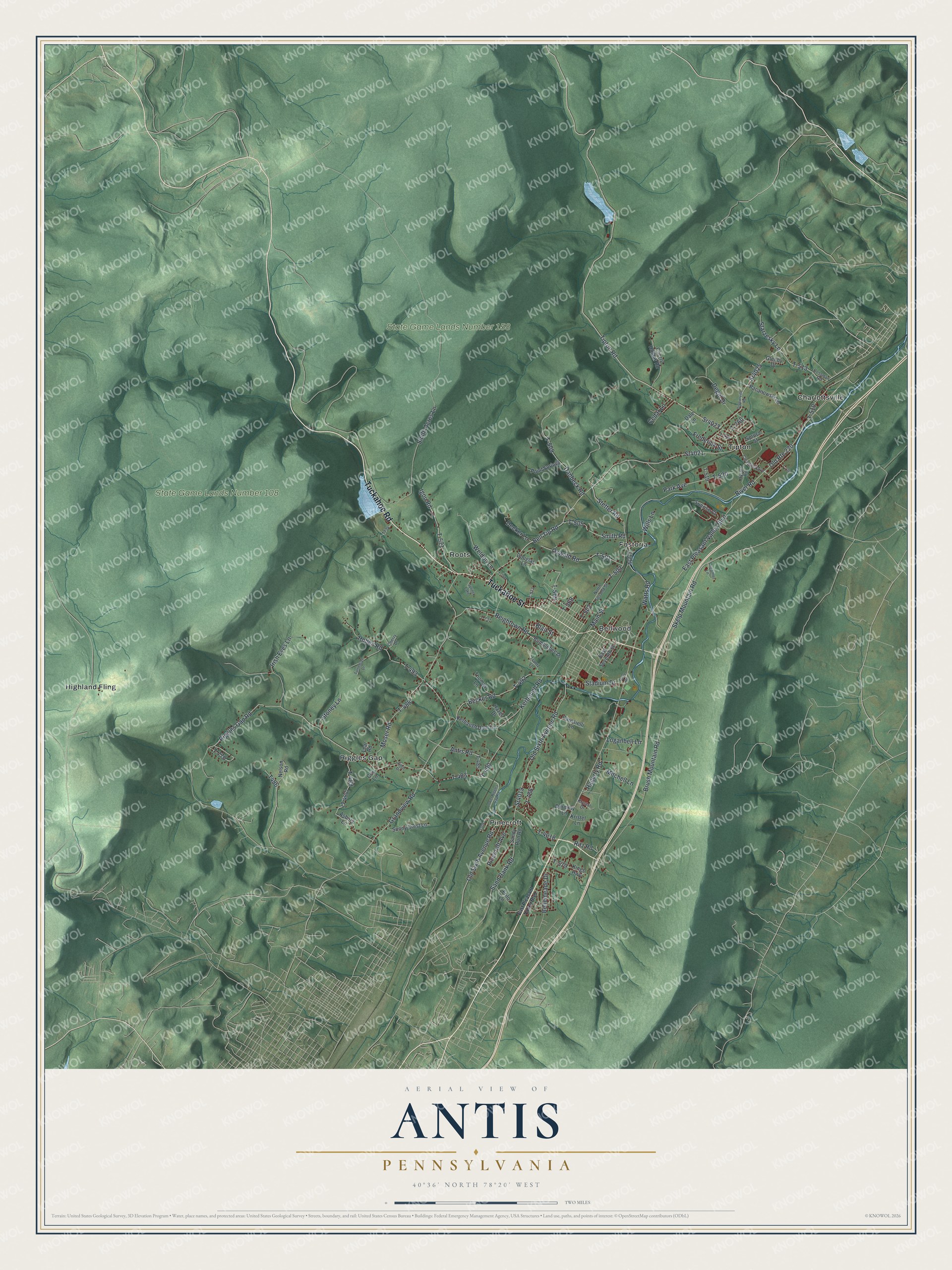 Watermarked full-map preview of Antis, Pennsylvania